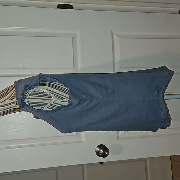 RETROLOGY WOMEN WASHED DENIM STYLE SLEEVELESS TEE TOP SIZE S/P - Picture 4 of 10